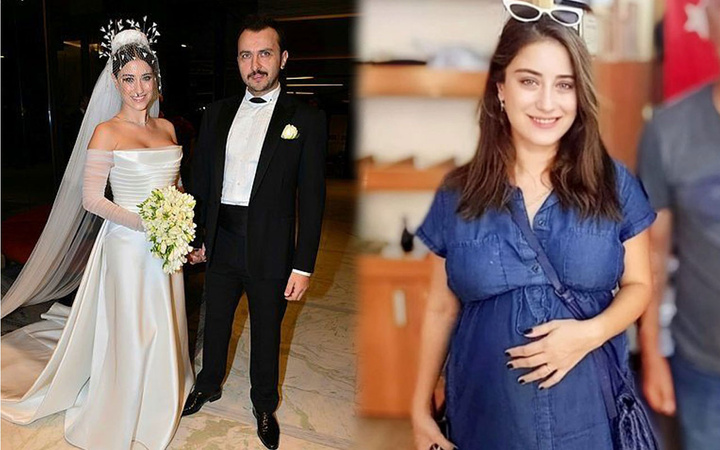 Hazal Kaya doğuma 1 ay kala paylaştı hamilelik pozu TT oldu