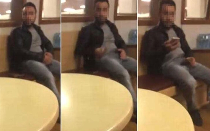 Vapurda herkesin gözü önünde mastürbasyon yaptı! İğrençliğe bakın