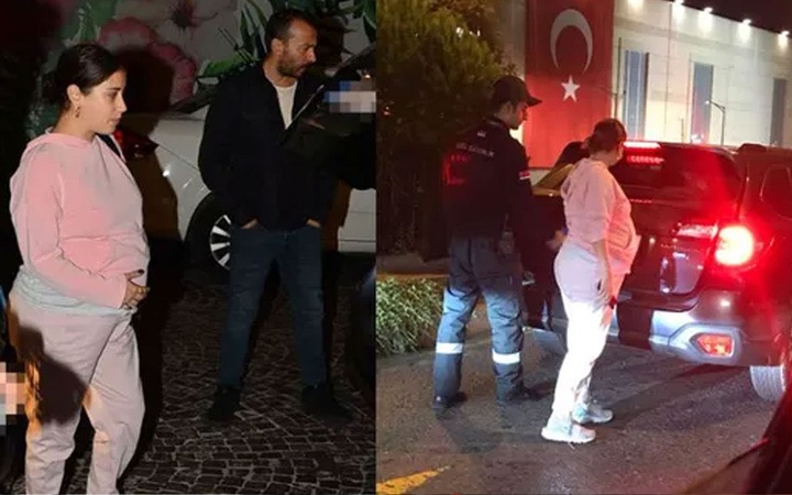8 aylık hamile Hazal Kaya'yı arabadan indirtti! Bagaj krizi