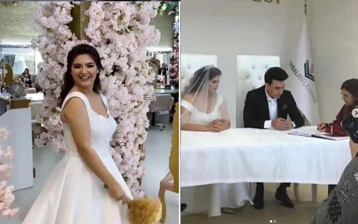 Hanife Gürdal evlendi eşi Kemal Ayvaz bakın kimmiş! Dekolteli gelinlik olay