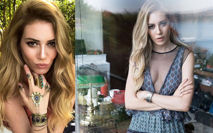 Sinem Kobal dekoltesiyle olay oldu Sıla ve Hazer'in düğününe damga vurdu
