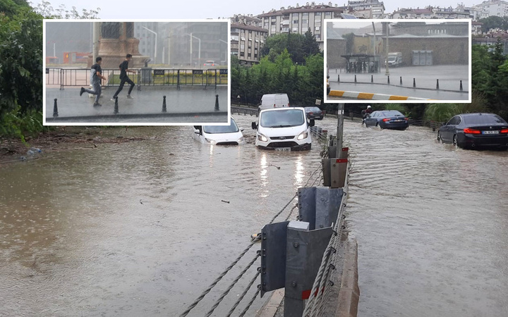 İstanbul felaketi yaşadı! Hortum dolu sağanak etkili oldu