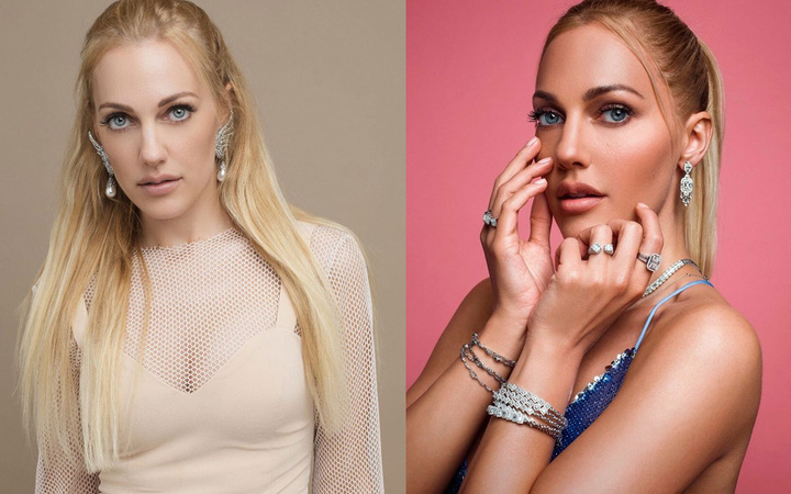 Meryem Uzerli derin göğüs dekoltesiyle olay yarattı sosyal medyadan paylaştı