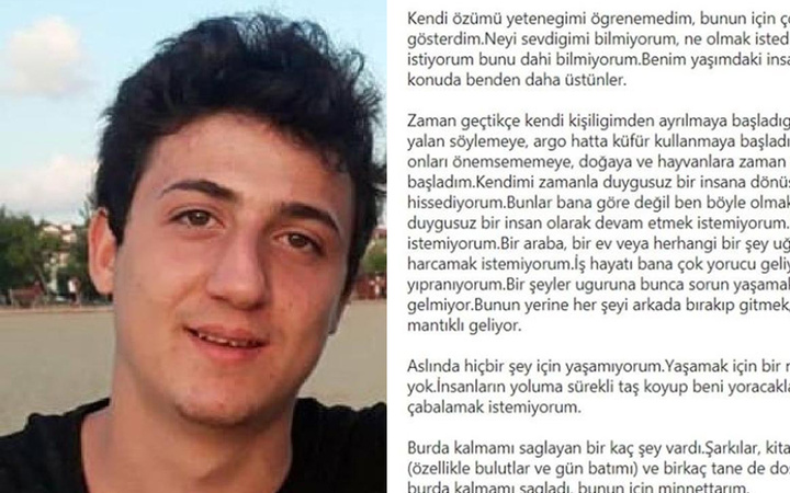 İntihar eden Furkan Celep'in bıraktığı not: Bir araba bir ev için...