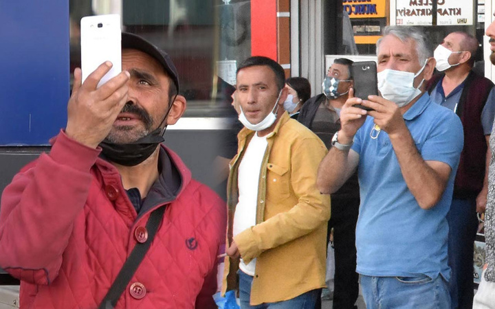 Sivas'ta olayı gören koştu cep telefonuna sarıldı