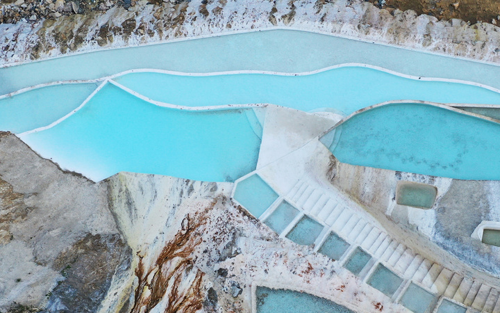 Burası Pamukkale değil Giresun! Görenler hayran kaldı