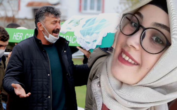Samsun'da ip atlarken kalp krizinden ölen Sinem toprağa verildi