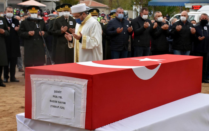 Kuzey Irak şehidi Yarbay Rasim Sayın Edirne'de gözyaşlarıyla toprağa verildi