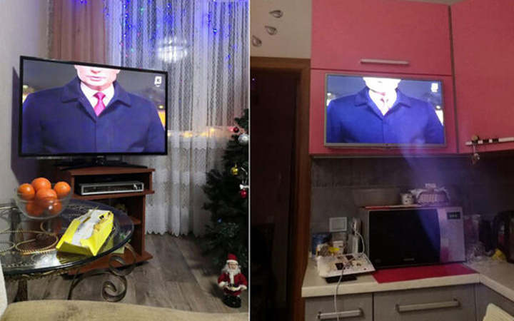 Televizyonu açan şaşkına döndü! Başı olmayan Putin Rusya'yı karıştırdı
