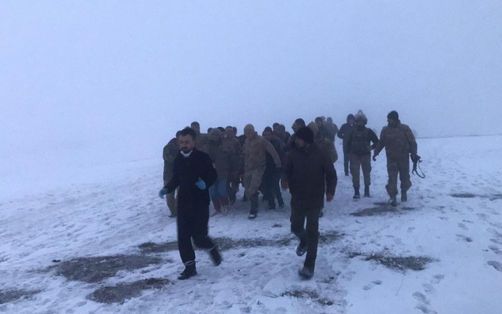 Bitlis'te yaşanan helikopter kazasından ilk görüntüler geldi