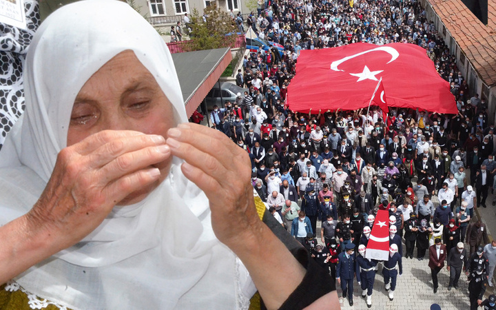Kütahya'da gözyaşları sel oldu! Yüzlerce kişi Şehit Uzman Çavuş Asan'ı son yolculuğa uğurladı