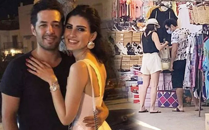 Mert Fırat ve eşi İdil Fırat'ın Bodrum'da pazar turu: Bir parça 500 tl!