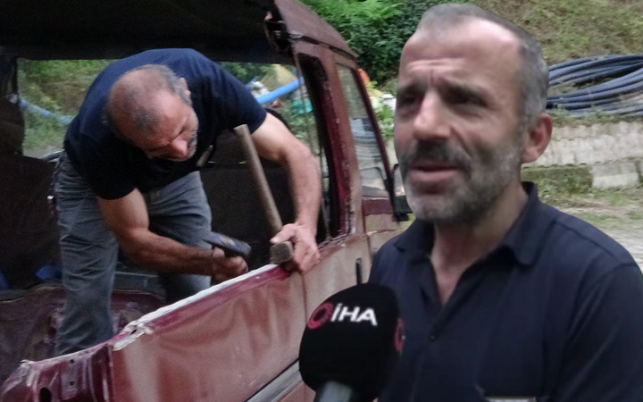 Rize'de kafasını vurunca sinirlenip karar verdi! Karadeniz zekâsı görenleri şaşırttı