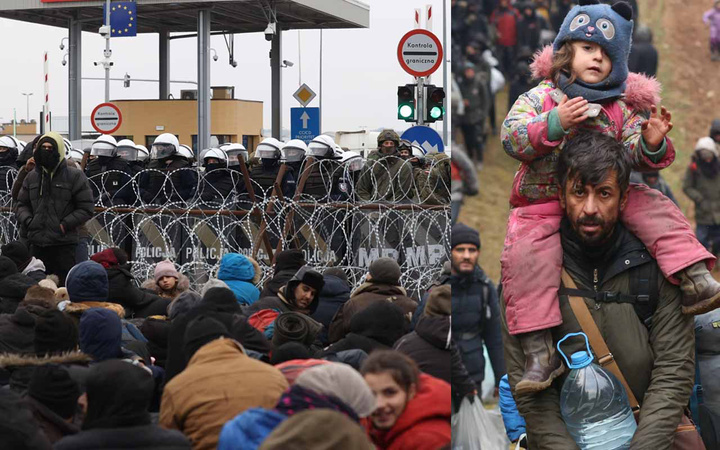Göçmenler Polonya sınır kapısına dayandı! Polonya geçirmezse kendimiz götürürüz diye tehdit etmişti