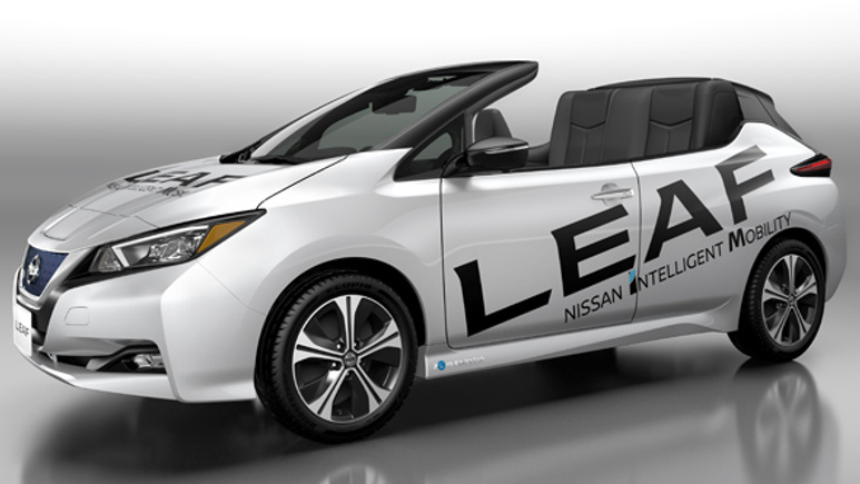 Nissan çevreci otomobili LEAF'in Open Car versiyonunu tanıttı