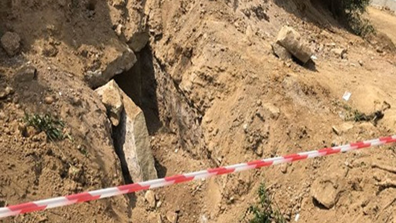 Karabük'te Roma dönemine ait taş sandık bulundu