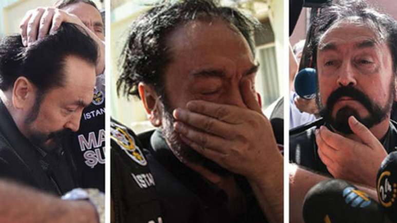 Polis Adnan Oktar'ın kafasına neden bastırdı? Anlamı ne?..