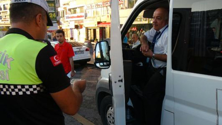 Okul servis araçlarına denetim