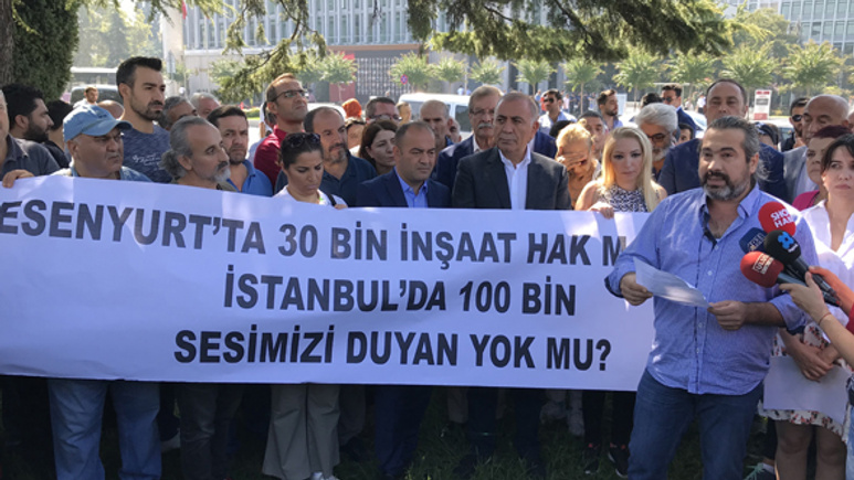 Esenyurt'taki konut mağdurları eylem yaptı
