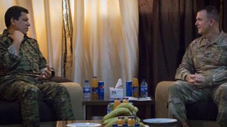 ABD'li General, 4 milyon TL ödülle aranan YPG'li terörist ile görüştü!