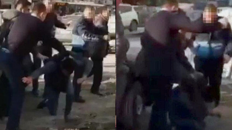 Zabıta ekiplerinden seyyar satıcıya şiddet!