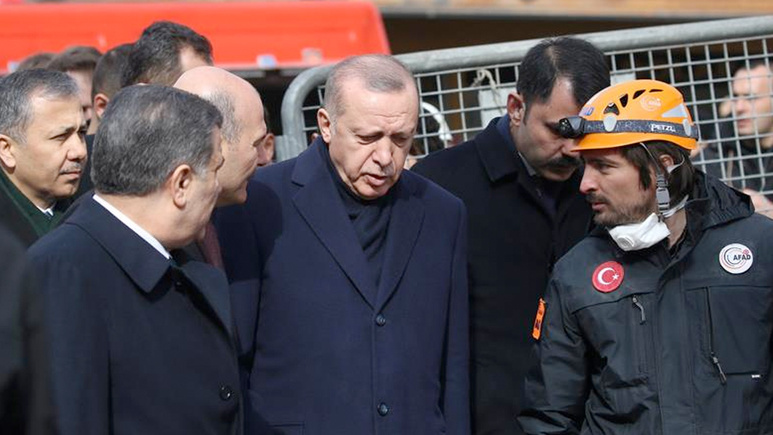 Erdoğan Kartal'da enkaz bölgesinde almamız gereken birçok dersler var