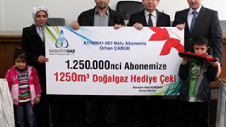 Şanslı aboneye bedava doğalgaz!