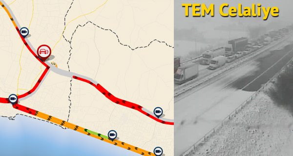 TEM'de trafik durdu! 30 araç birbirine girdi! - Resim: 1