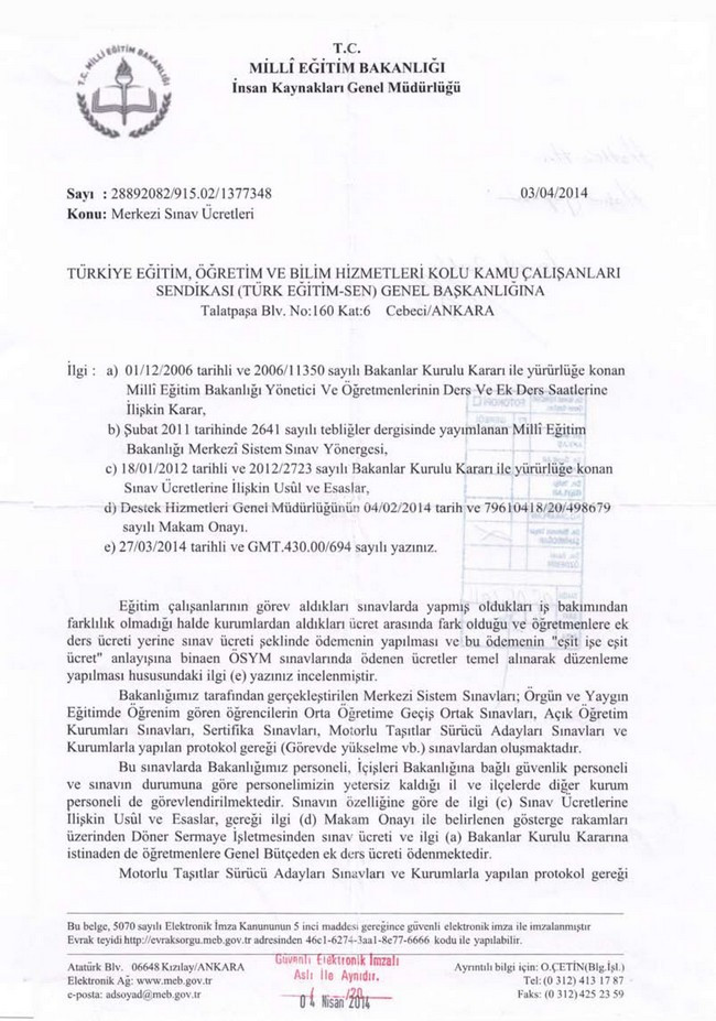 MEB TEOG sınav ücretlerinde geri adım atmadı - Resim: 0