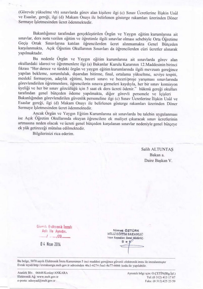 MEB TEOG sınav ücretlerinde geri adım atmadı - Resim: 1