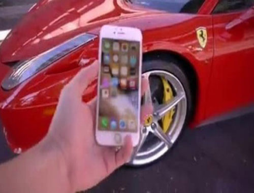 iPhone 6S Ferrari sağlamlık testi