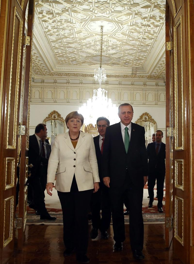Erdoğan - Merkel görüşmesinden özel kareler