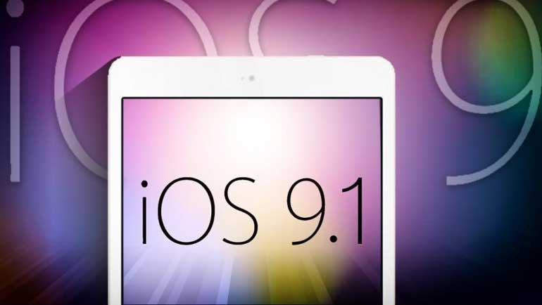 Apple, iOS 9.1 güncellemesini yayınlandı 