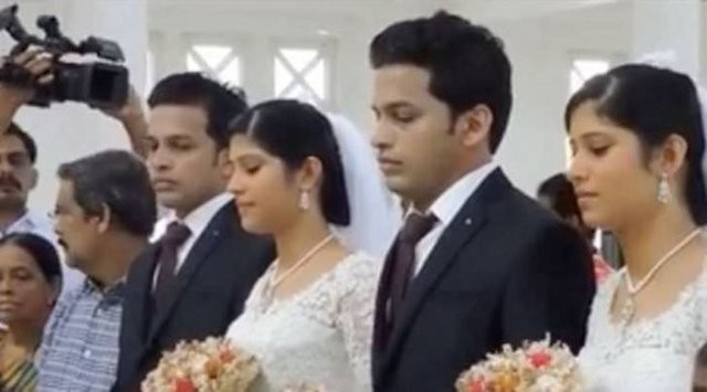 Hindistan'da bir tuhaf düğün!