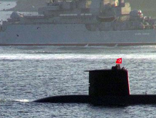 Olay Rus gemisine Türk denizaltısıyla cevap