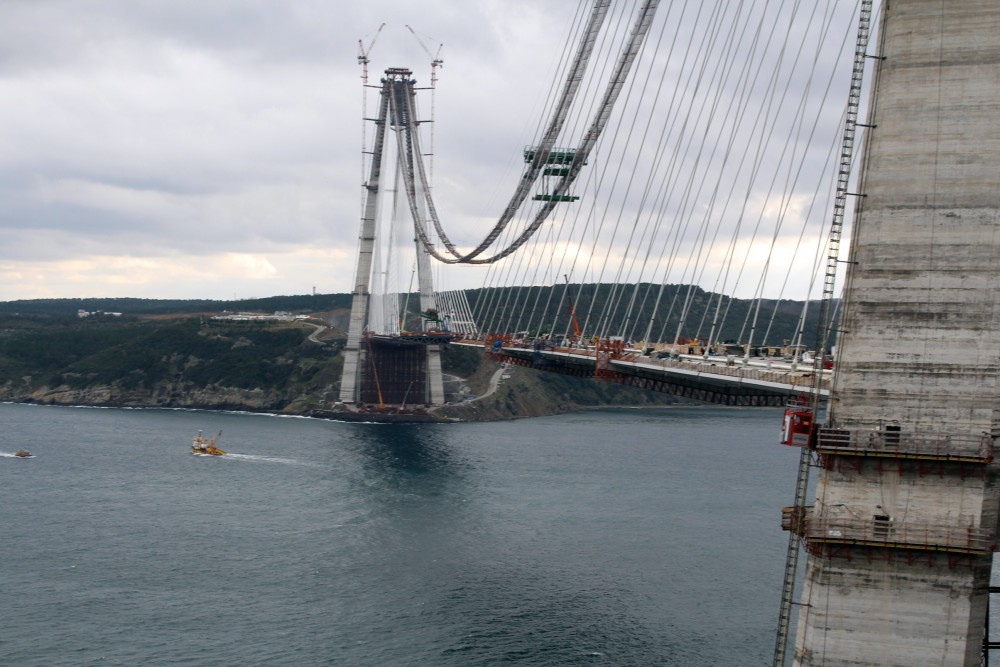Üçüncü Köprü'nün bitmesine 391 metre kaldı