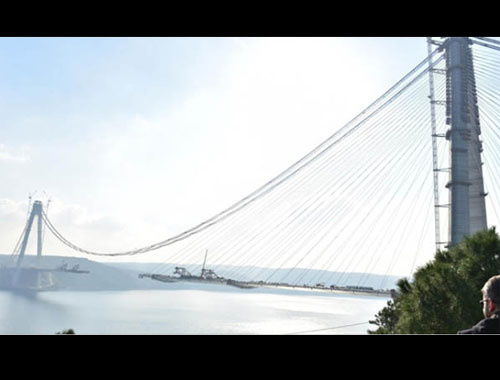 Yavuz Sultan Köprüsü’nde halatların uzunluğu şaşırttı
