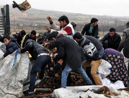 Suriyeliler'in odun izdihamı