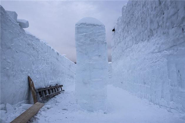 İşte dünyanın en büyük buz labirenti