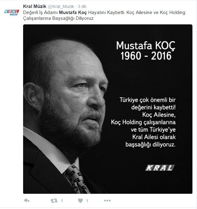 Mustafa Koç'un vefatının ardından ünlüler ne dedi?