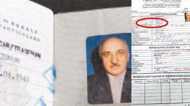 Gülen'in pasaportundaki şok detay! Mesleği bakın neymiş!