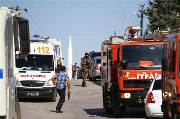 Gaziantep'teki patlamadan ilk kareler!