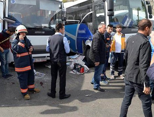 Büyük İstanbul Otogarı'nda feci kaza