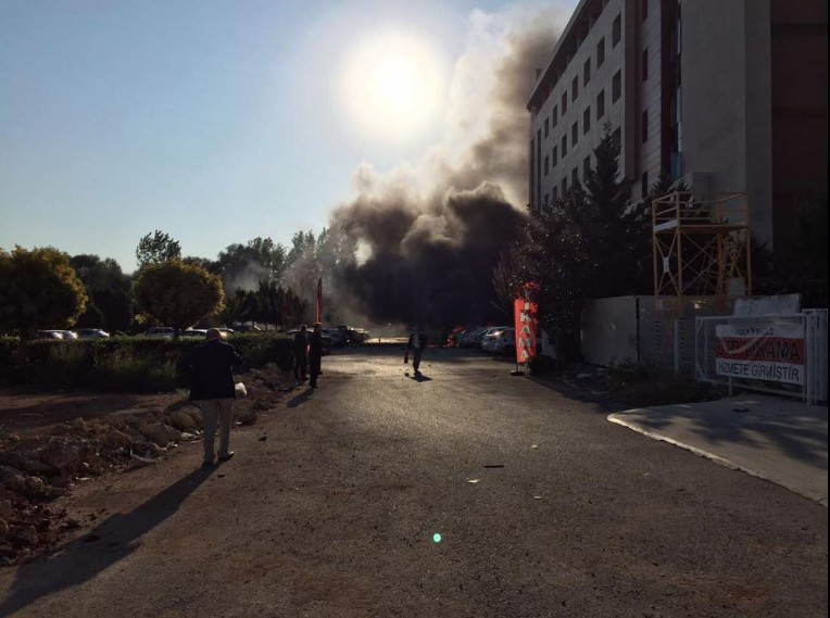 Antalya'da patlama olay yerinden ilk görüntüler