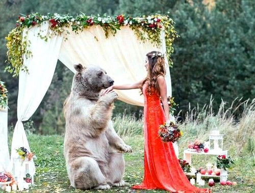 Bu evlilikte nikah şahidi bir ayı yok artık!