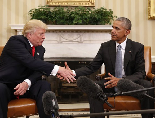 Trump'tan Beyaz Saray'da Obama'ya övgü!