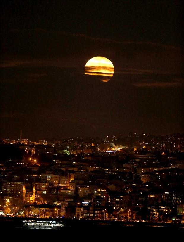 Türkiye'den Süper Ay manzaraları harika fotoğraflar