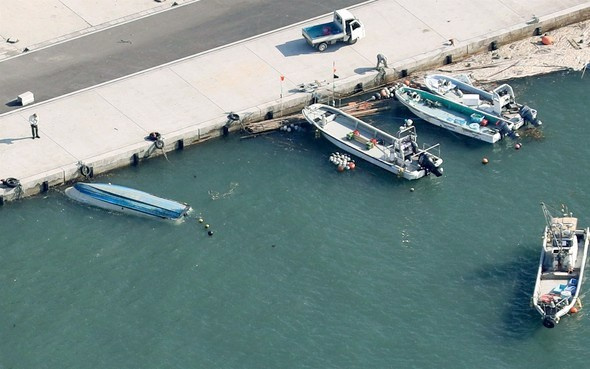 Deprem sonrası tsunami dalgaları Japonya'ya böyle geldi