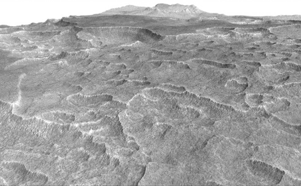 Mars'ta ABD'nin en büyük gölü büyüklüğünde buz kütlesi