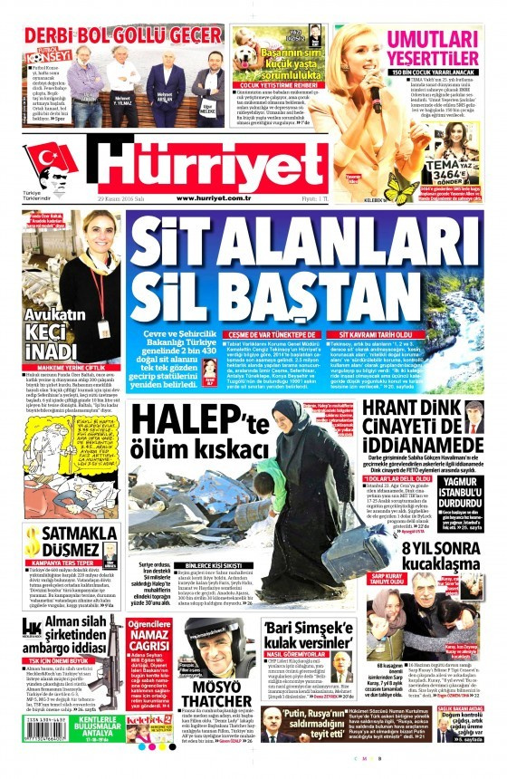 Gazete manşetleri Hürriyet - Aydınlık - Sözcü ne yazdı?